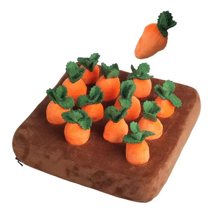 Carrot Farm Interactive Plush Dog Toy