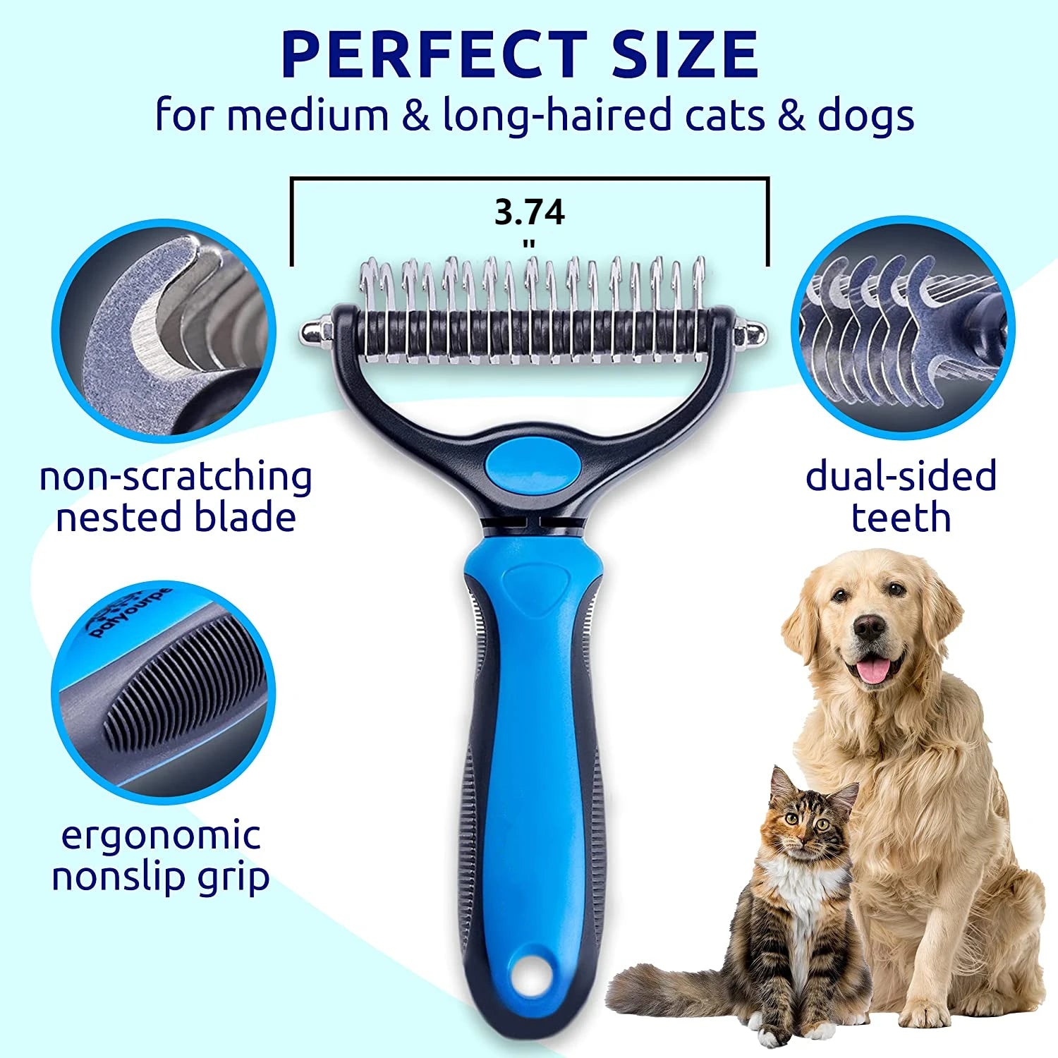 Pet Hair Detangler Comb