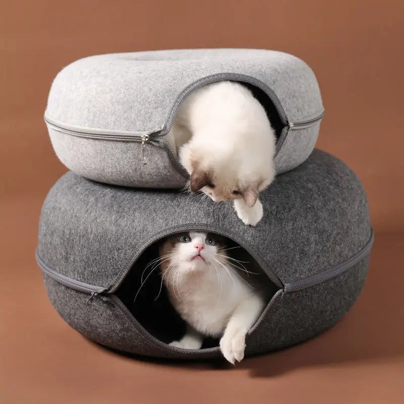 Donut Cat Tunnel Bed