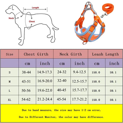 Dog Harness with Leash Set