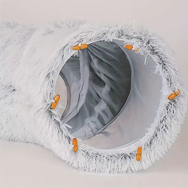 2 In 1 Round Cat Tunnel Bed